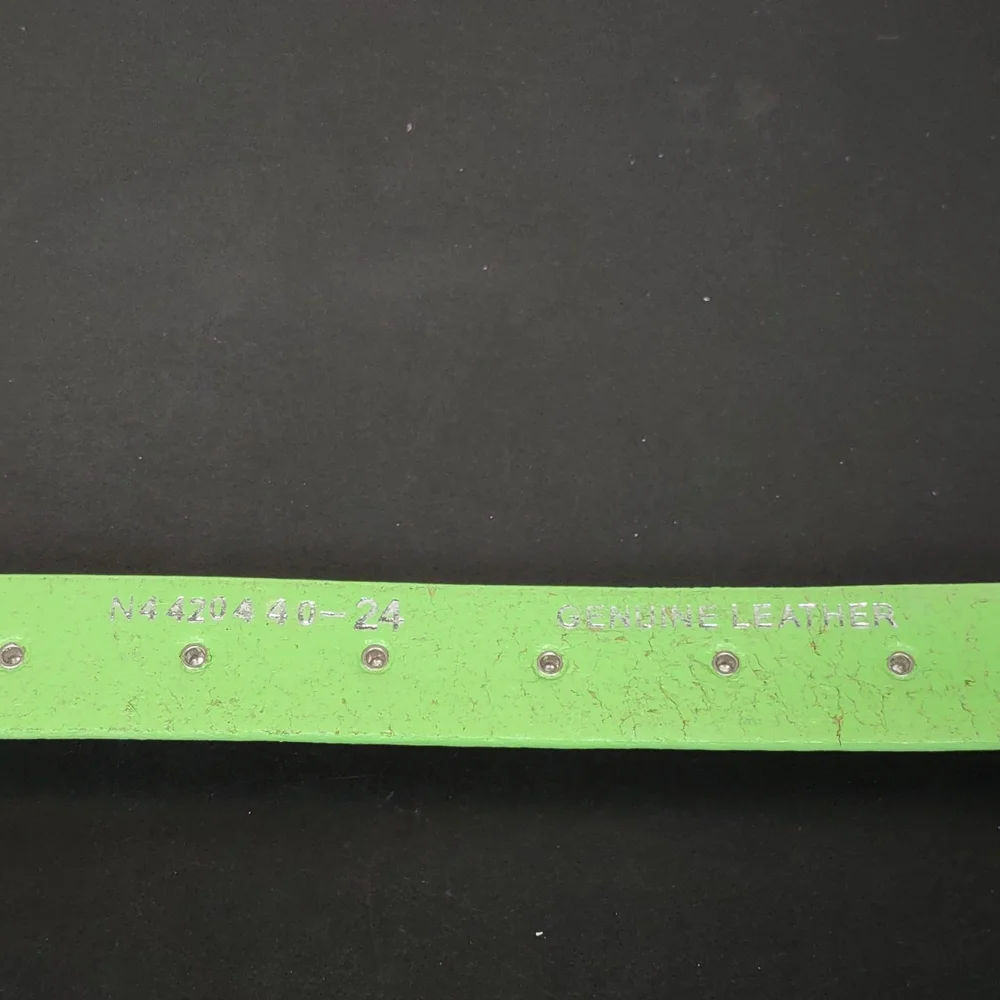 Nocona Green Leather Belt